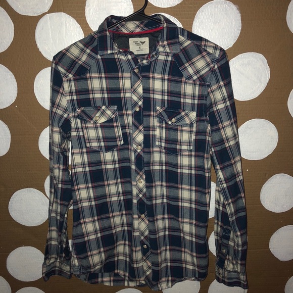 button down cotton flannel - Picture 2 of 4